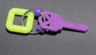 key ring foot toy