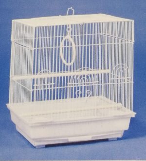 small flat roof bird cage